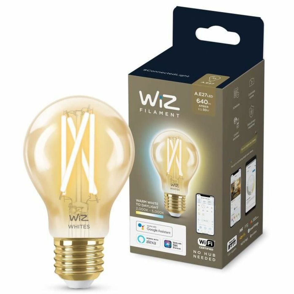 WiZ Connected Filament Amber E27 7W 640lm 2000-5000K