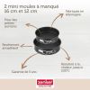 Zenker set of mini springforms 12 & 16 cm black (2-piece)