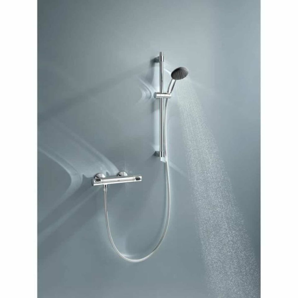 Grohe Precision Flow thermostatic shower valve chrome