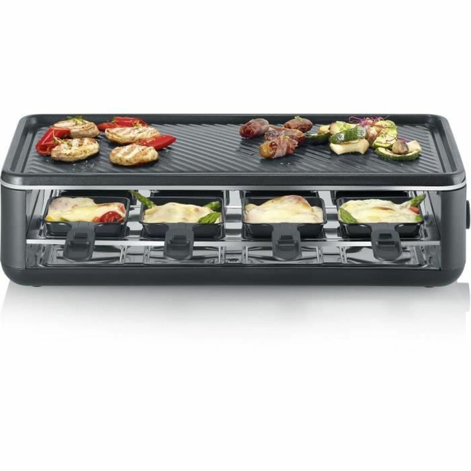 Severin RG2365 Raclette, Black, 1300 W | Serves 8 | 48 x 24 cm