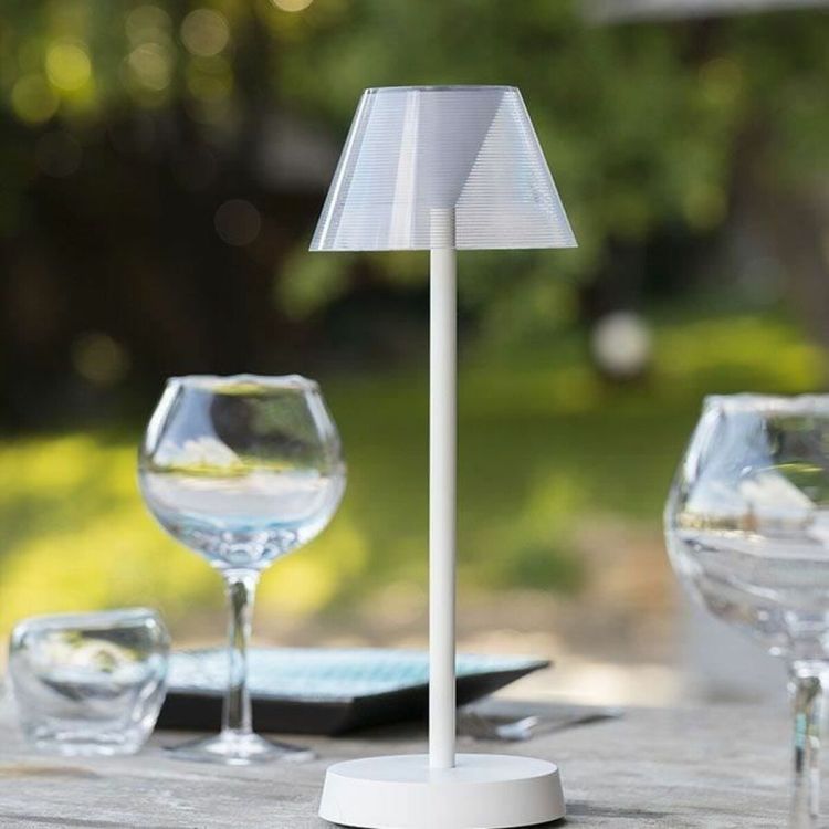 Lumisky Beverly White draadloze LED tafellamp IP44