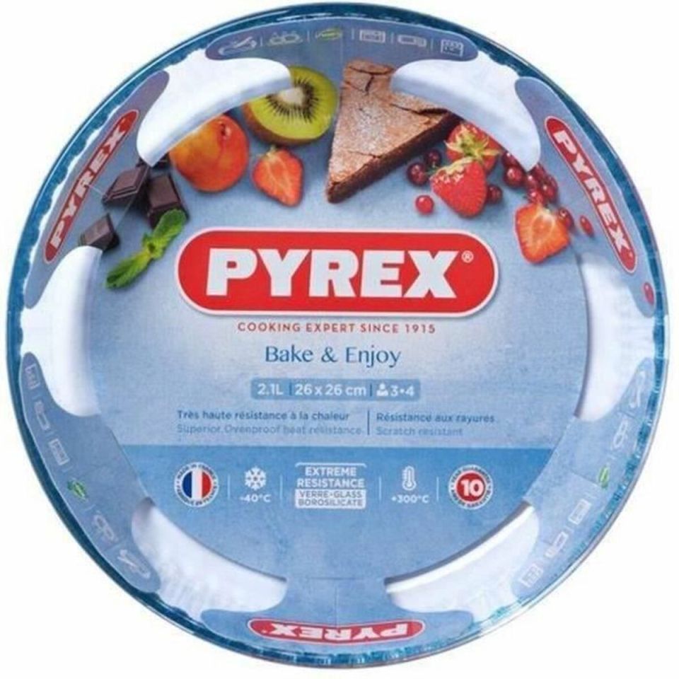 Pyrex Bake & Enjoy glazen geribbelde flanvorm Ø26 cm 2,1L