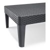 Allibert Jaipur ligstoel grafiet 4 standen 187,5 cm