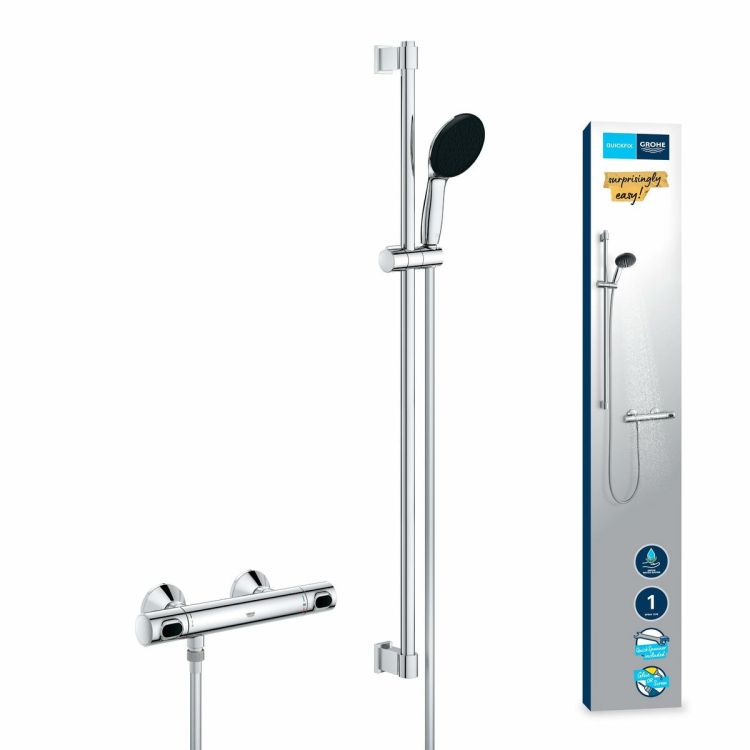 GROHE Precision Flow thermostatische doucheset chroom