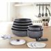 Art & Cuisine AC1824 pannenset 18-delig inductie met afneembaar handvat