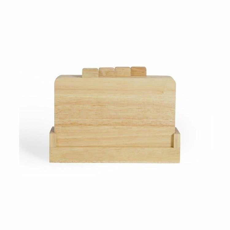 Livoo MES142 set of cutting boards with holder 4-piece wood