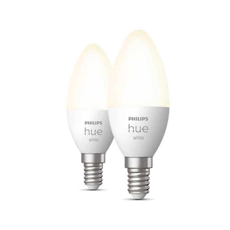 Philips Hue White candle lamp E14 470 lumens (2pcs)