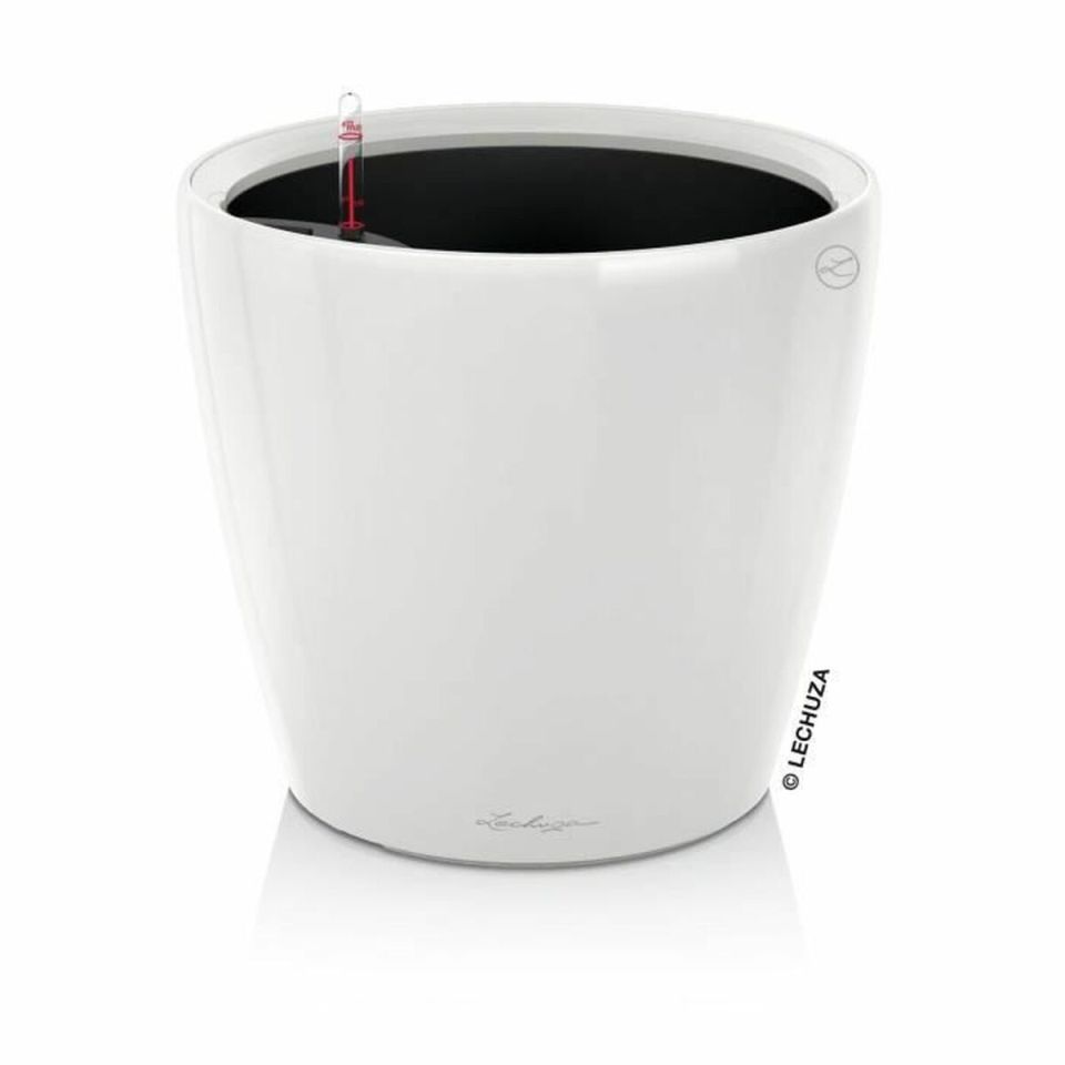 Lechuza Classico Premium LS 28 zelfwaterende pot wit