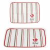 Kinvara Bon Appetit placemat wit/rood 33×48 cm set 12 stuks