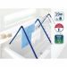 Leifheit Pegasus V Badkuipdroogrek 133 x 66,5 cm Blauw/Wit