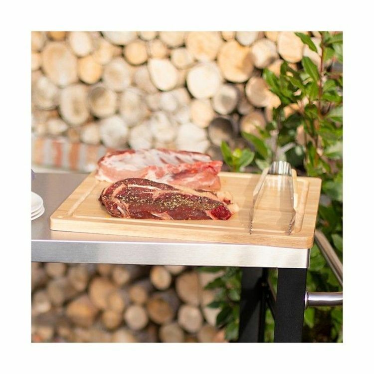 Livoo MES141 XXL snijplank rubberhout 46 x 46 cm