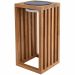 Lumisky CHENNAI solar lantern made of teak 30 cm