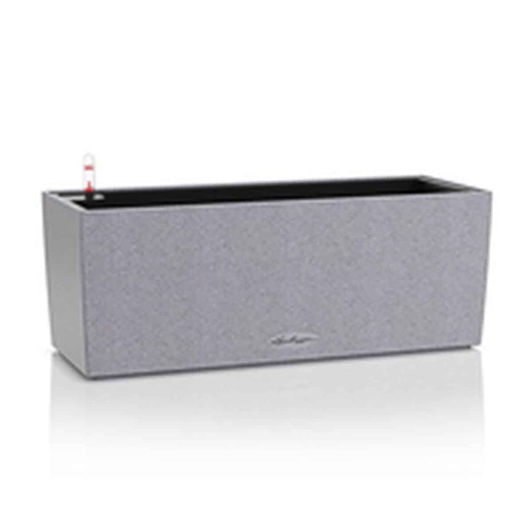 LECHUZA BALCONERA Stone 50 self-watering balcony planter gray