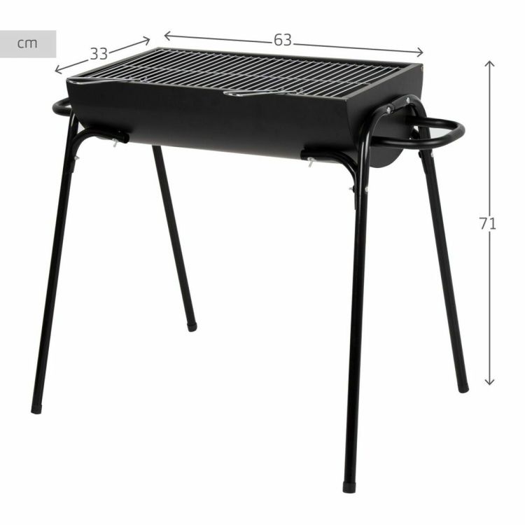 Aktive 63111 houtskoolbarbecue 91 cm met handvatten