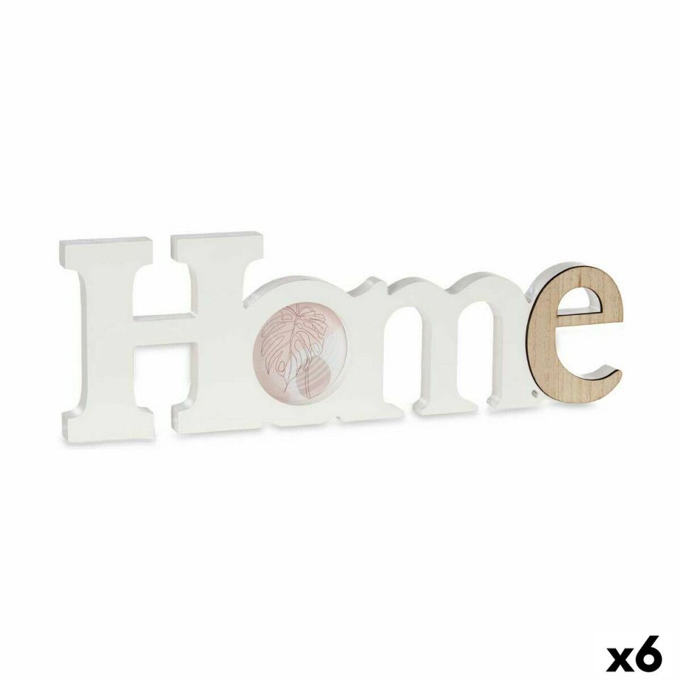 Gift Decor Home MDF fotolijsten wit en bruin 6 stuks