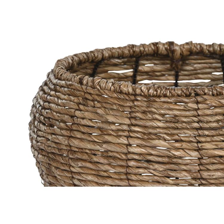 Home ESPRIT plantenbakkenset bruin metaal/vezel 41 x 41 x 32 cm