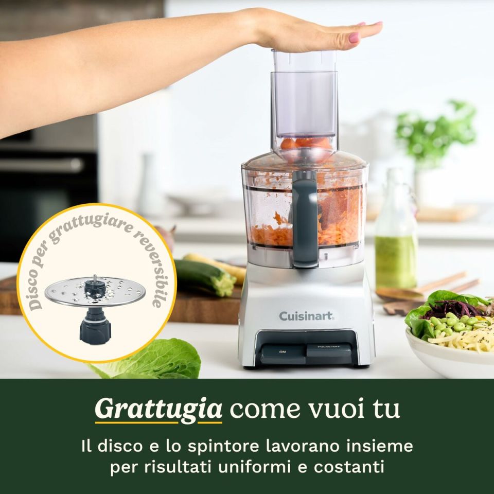 Cuisinart FlexPrep FP5E compacte keukenmachine 1,1L zilver 300W
