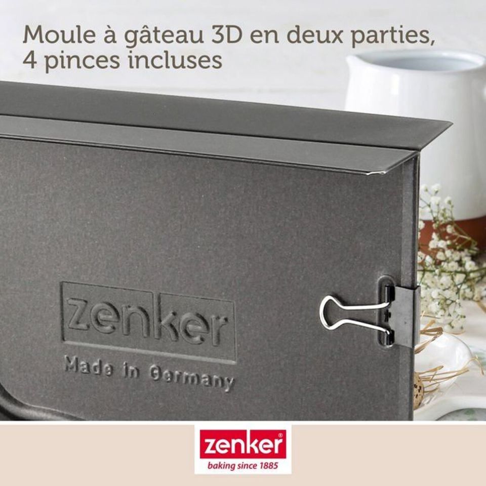 Zenker 3D Easter Bunny cake pan set 2-piece 600 ml