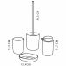 Badset TODAY HOY Zwart Plastic Modern 4 Onderdelen (4 Stuks)