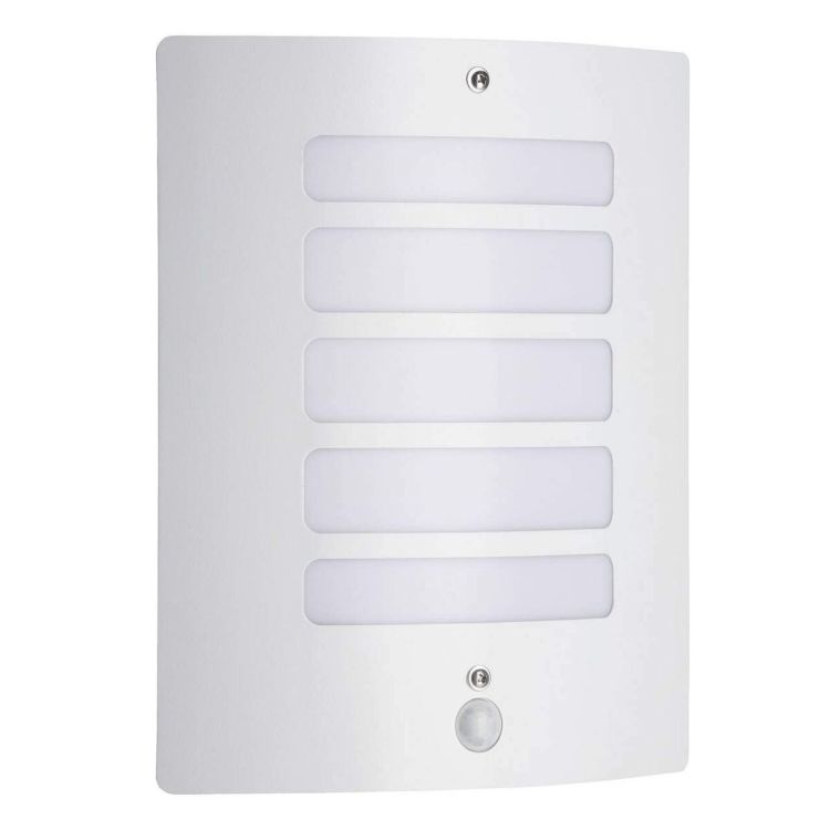 Brilliant Todd 47698/05 buitenwandlamp wit met bewegingssensor IP44 E27 29 cm