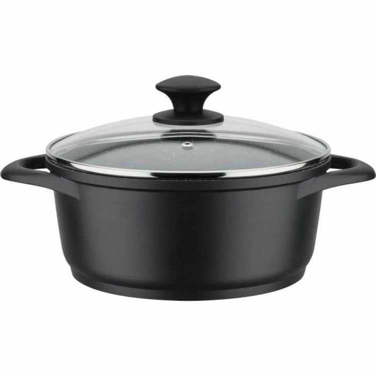 GSW Gourmet Granit inductie pannenset zwart 10-delig