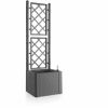Stefanplast Natural Deluxe planter trellis gray