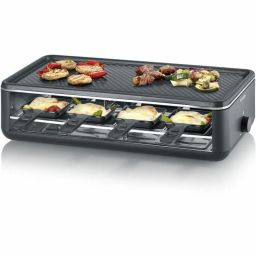 Severin RG2365 Raclette Zwart 1300 W | 8 Personen | 48 x 24 cm
