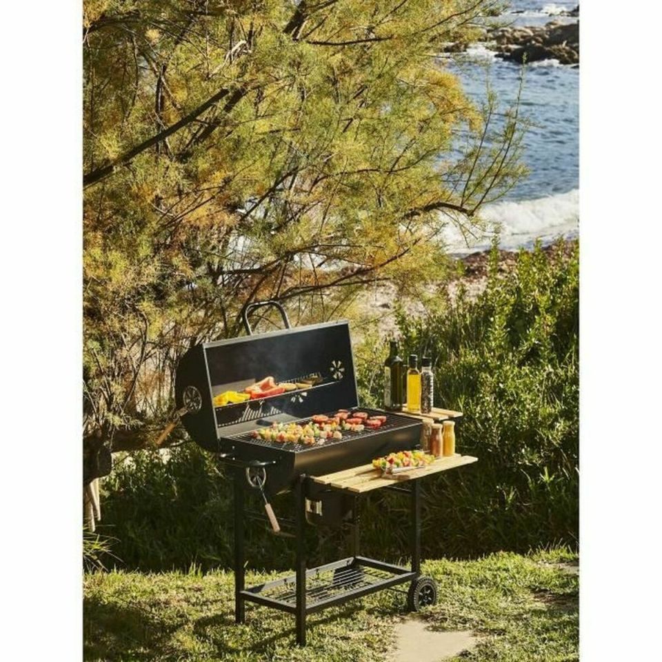 CookingBox MIKE houtskoolbarbecue 71×35 cm met zijplanken