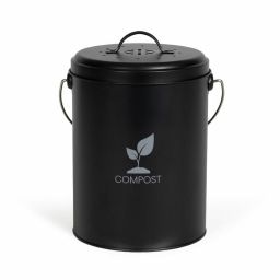 Livoo MES154N keukencompostemmer 6L zwart met koolfilter Livoo MES154N keukencompostemmer 6L zwart met koolfilter