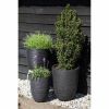 Capi Europe Vase Elegant Low Rib NL black Ø46 x H58 cm 75L