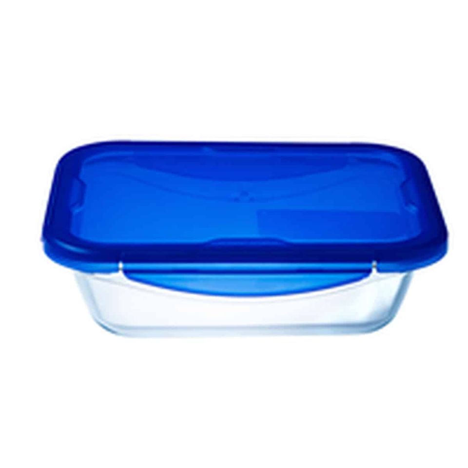 Pyrex Cook & Go rechthoekige schaal 0,8L met deksel
