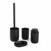 Badset TODAY HOY Zwart Plastic Modern 4 Onderdelen (4 Stuks)