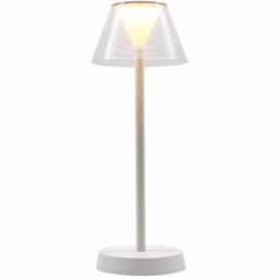 Lumisky Beverly White draadloze LED tafellamp IP44