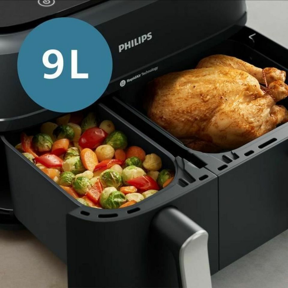Philips NA351/00 dual basket airfryer 9L black 2750W