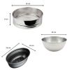 Fackelmann bread baking set with bowl, strainer and bread mold 3-piece