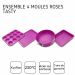 Fackelmann Tasty Pâtisserie baking mold set fuchsia 4-piece