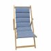 Jardin Privé Fjord opvouwbare strandligstoel blauw