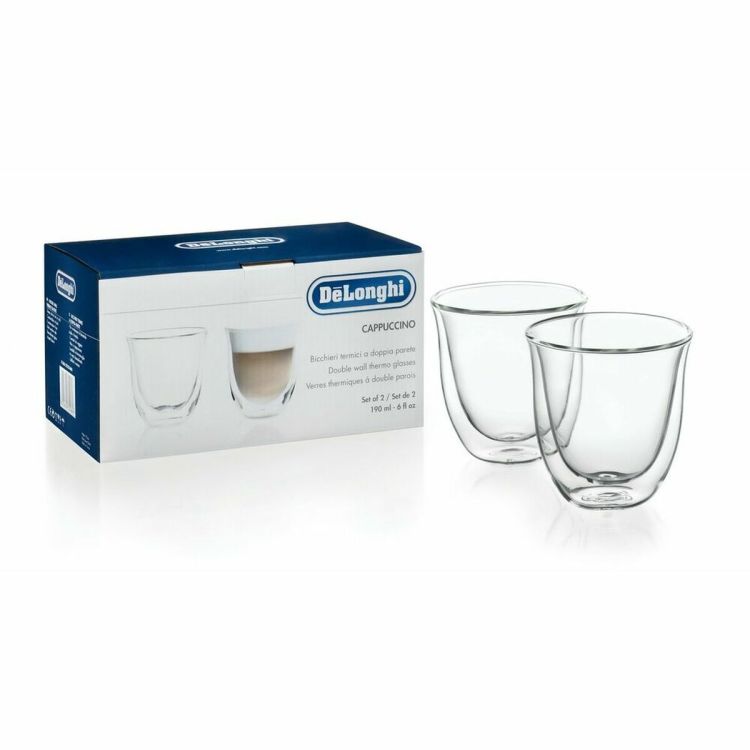 De’Longhi dubbelwandige cappuccinoglazen 190 ml (2 stuks)