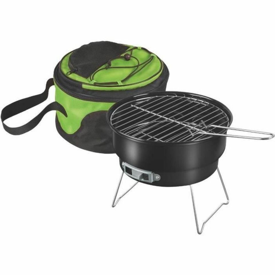 Fieldmann FZG 1003 draagbare houtskoolgrill met koeltas