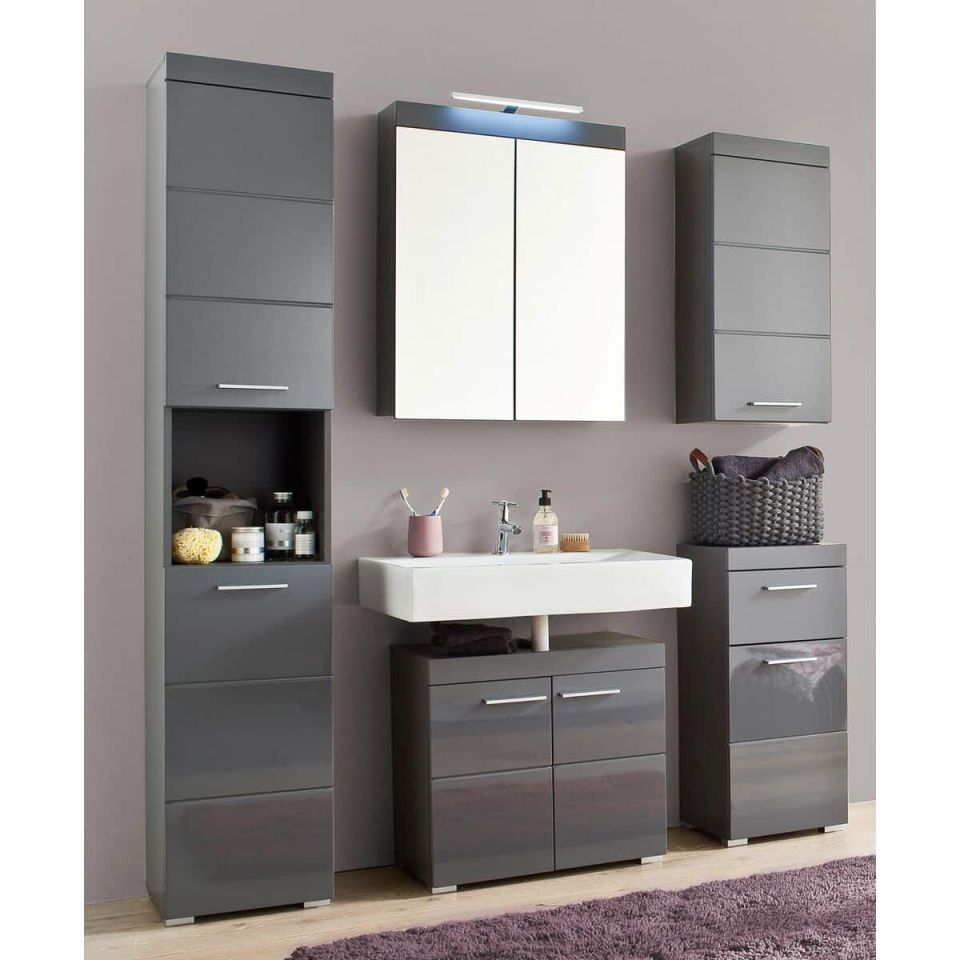 Trendteam Amanda badkameronderkast grijs met lade 37 cm