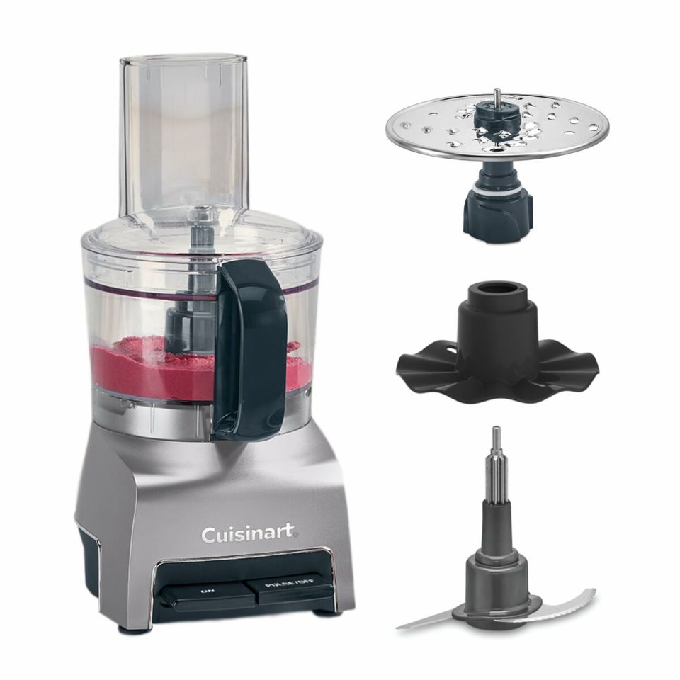 Cuisinart FlexPrep FP5E Compact Food Processor, 1.1 L, Silver, 300 W
