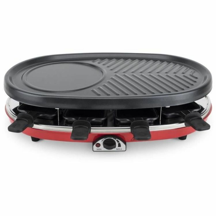 H.Koenig RP418 4-in-1 Raclette/Gourmet Set for 8 People, 1500W