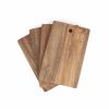 Livoo MES152 snijplanken set 4 stuks FSC acacia met houder