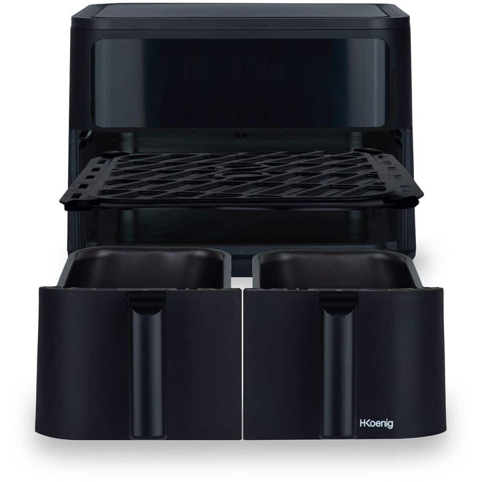 H.Koenig FRY900 dual airfryer 9L 2400W touchscreen