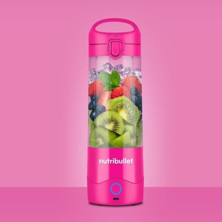 Nutribullet Portable roze blender 475 ml op accu