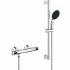 Grohe Precision Flow thermostatic shower valve chrome