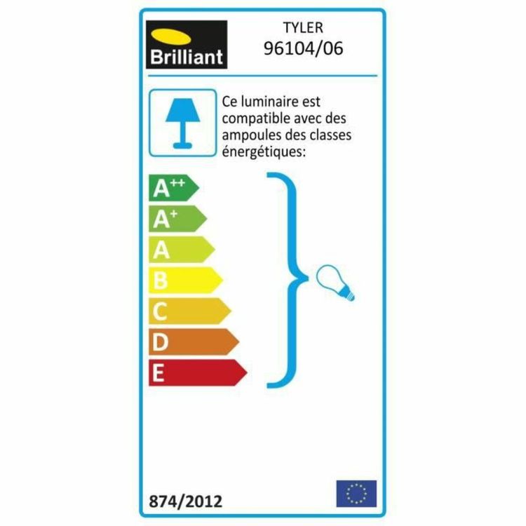 Brilliant Tyler 96104/06 outdoor wall light black IP44 E27 17 cm