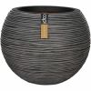 Capi Europe Vase Bulb Rib NL anthracite Ø40 x H32 cm 27L