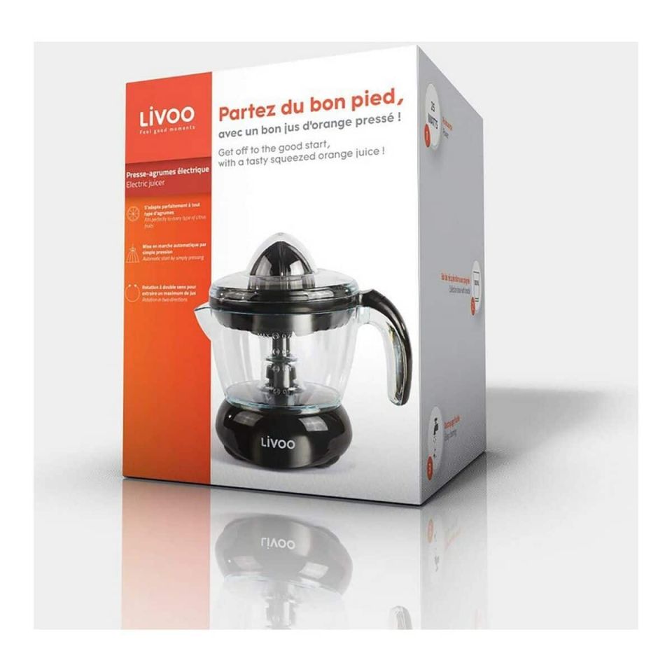 Livoo DOD131N elektrische citruspers 700 ml zwart