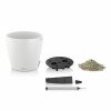 Lechuza Classico Color 28 flower pot white 9L set